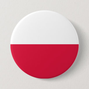 Poland Flag 3 Inch Round Button