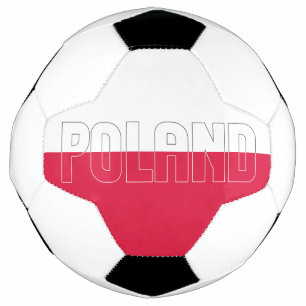 Poland Flag Adorable Patriotic Soccer Ball