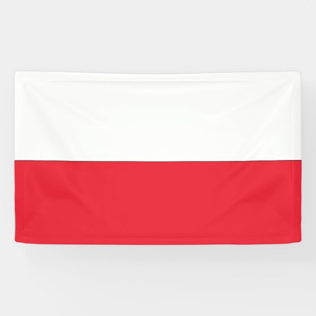 Poland Flag Banner (Horizontal)