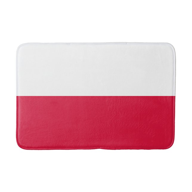 Poland Flag Bath Mat (Front)