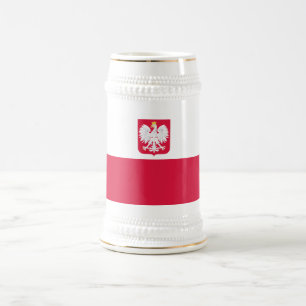 Poland Flag Beer Stein