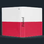 Poland Flag Binder<br><div class="desc">Patriotic flag of Poland.</div>