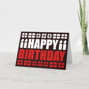 Poland Flag Birthday Card