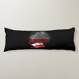 Poland flag body pillow