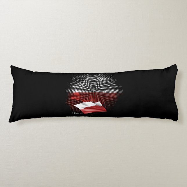 Poland flag body pillow (Front)