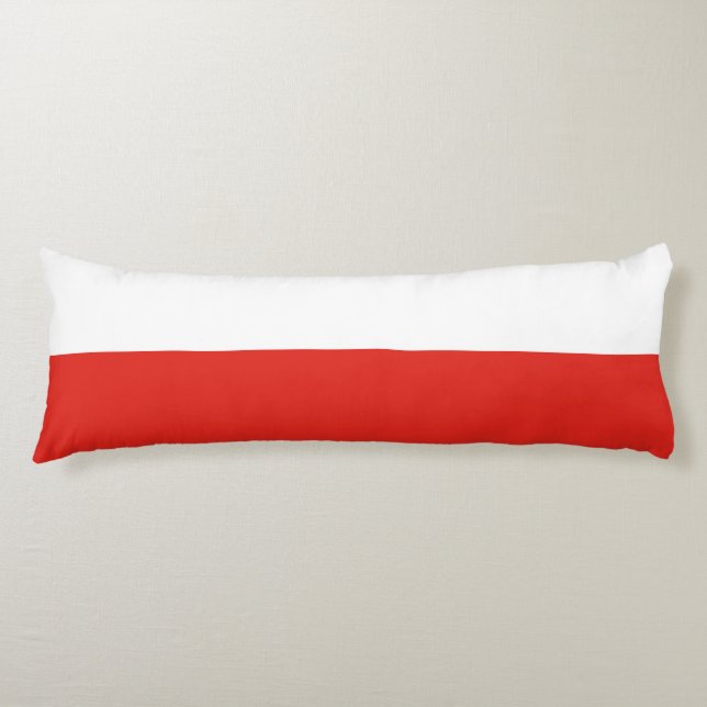 Poland flag body pillow (Front)