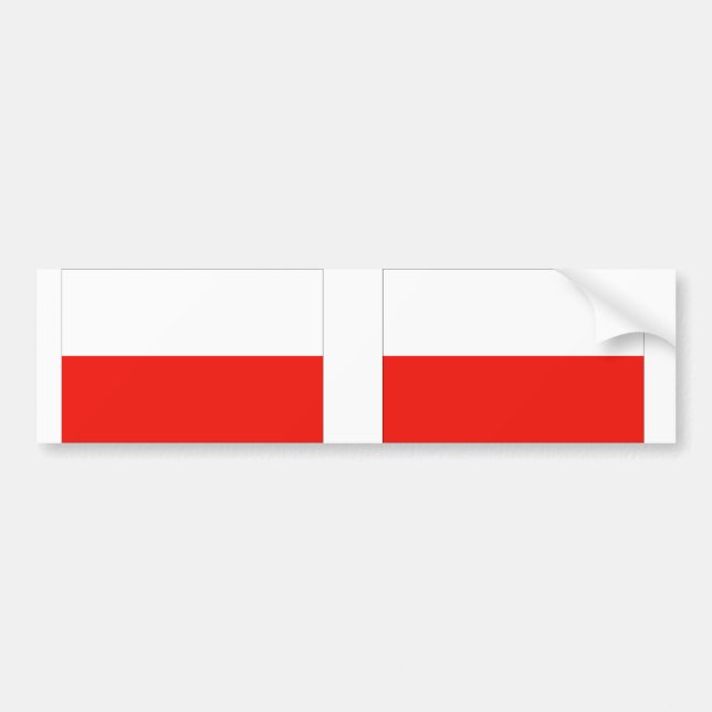 Poland flag bumper sticker (Front)
