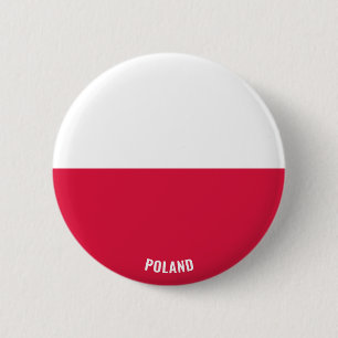 Poland Flag Charming Patriotic 2 Inch Round Button