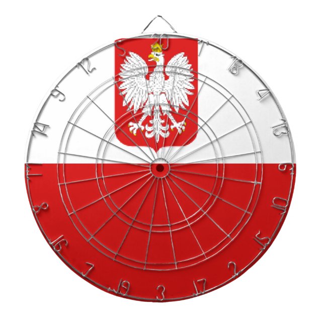 poland flag dartboard (Front)