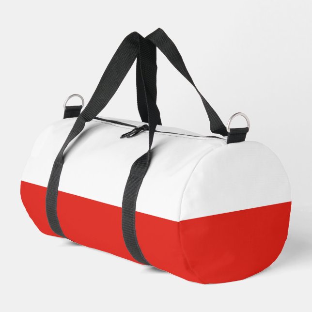 Poland flag duffle bag (Left Corner)