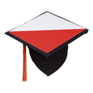 Poland flag graduation cap topper
