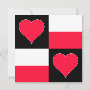 Poland Flag Heart Cute Patriotic Polish Greeting Card