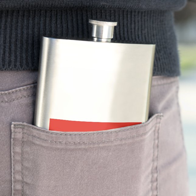 Poland flag hip flask (In Situ)
