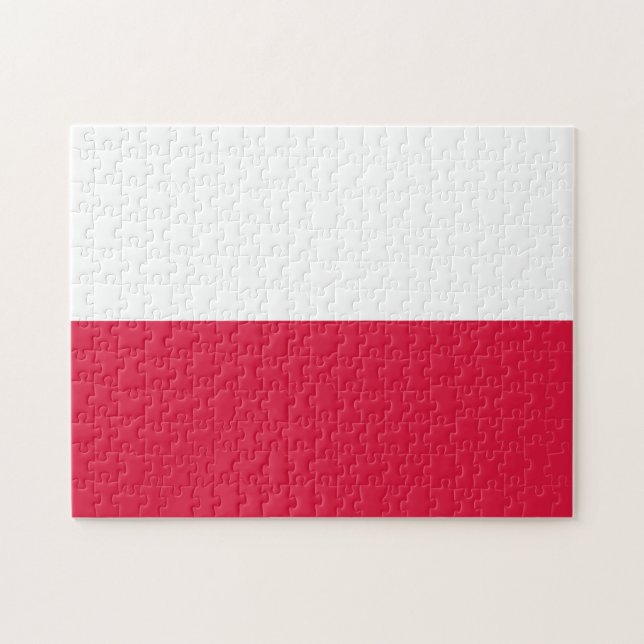 Poland Flag Jigsaw Puzzle (Horizontal)