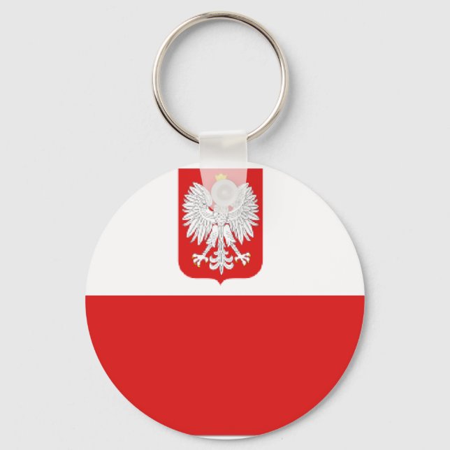poland flag keychain (Front)
