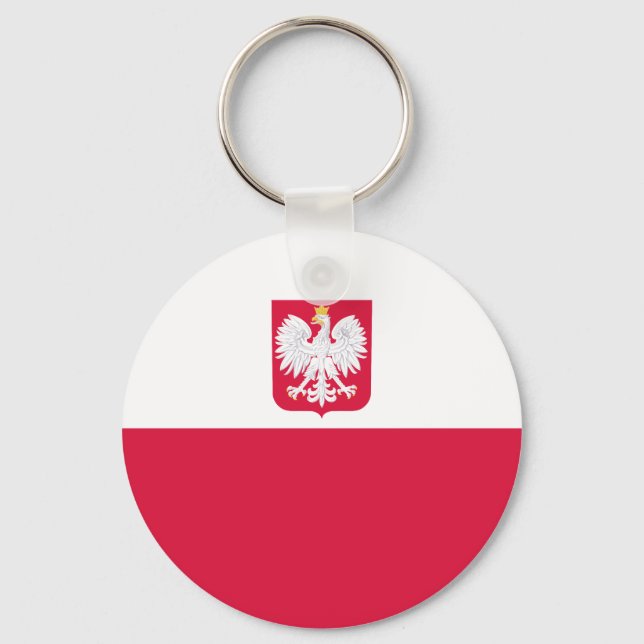 Poland Flag Keychain (Front)