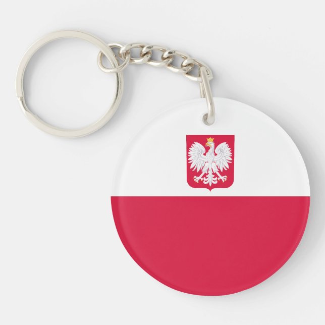 Poland Flag Keychain (Front)