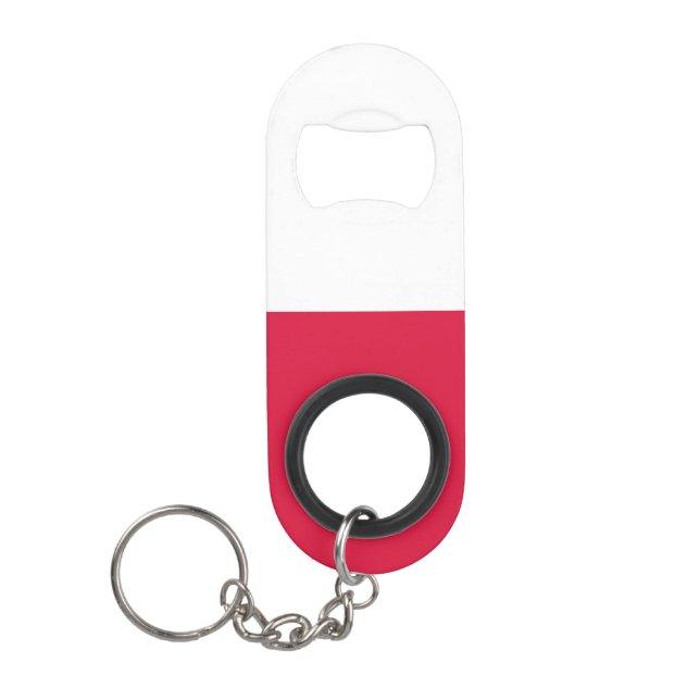 Poland Flag Keychain Bottle Opener (Front)