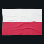 Poland Flag Kitchen Towel<br><div class="desc">Patriotic flag of Poland.</div>