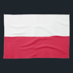 Poland Flag Kitchen Towel<br><div class="desc">Patriotic flag of Poland.</div>