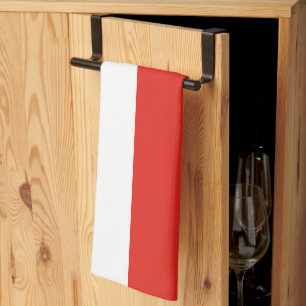 Poland flag kitchen towel