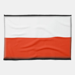 Poland Flag Kitchen Towel