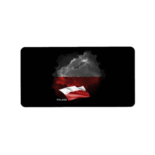 Poland flag label (Front)