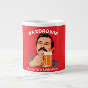 Poland Flag Large Coffee Mug
