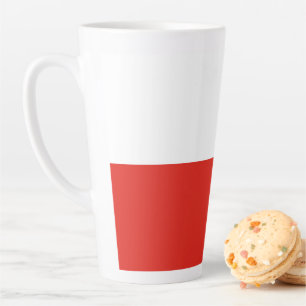 Poland flag latte mug