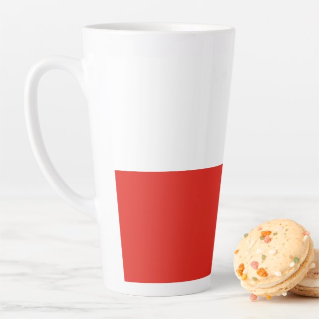 Poland flag latte mug (In Situ)