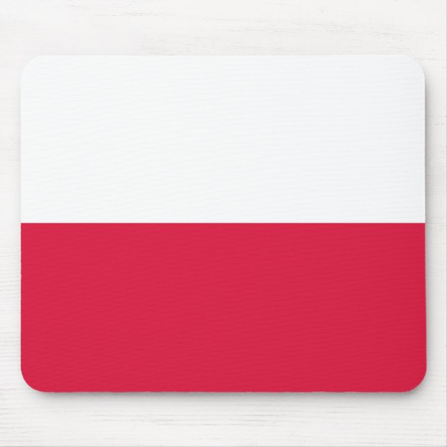 Poland Flag Mouse Pad (Front)