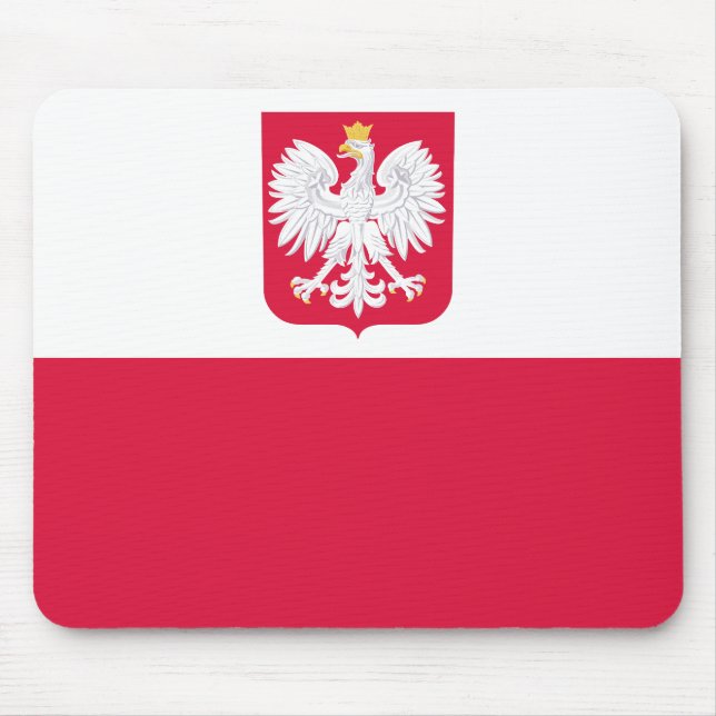 Poland Flag Mouse Pad (Front)