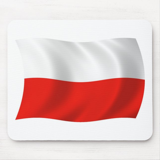 Poland Flag Mousepad (Front)