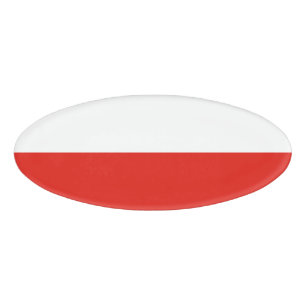 Poland flag name tag