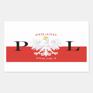 Poland Flag of Polska White Eagle Sticker