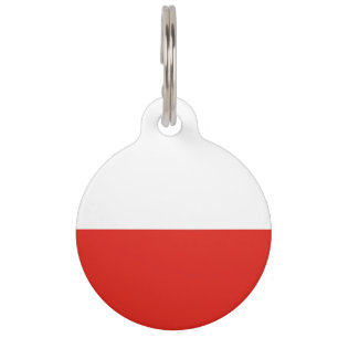 Poland flag pet tag