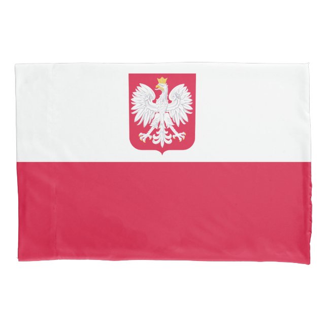 Poland Flag Pillowcase (Front)