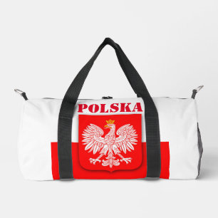 Poland Flag Polska Patriotic Football Soccer  Duffle Bag