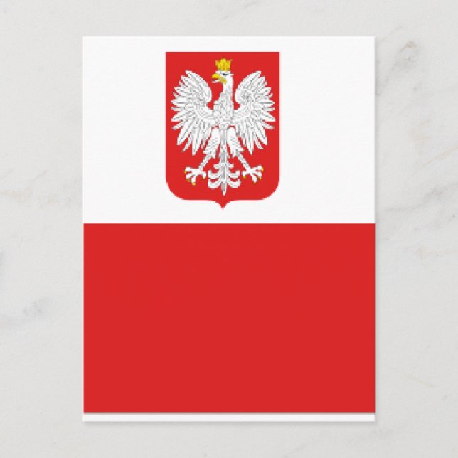 poland flag postcard (Front)