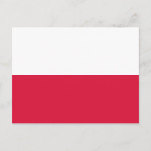 Poland Flag Postcard