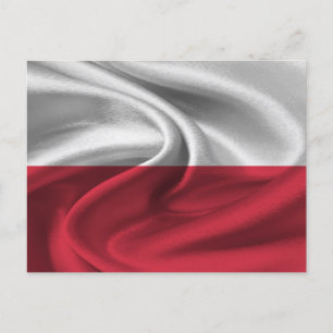 Poland Flag Postcard