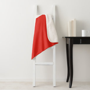 Poland flag sherpa blanket