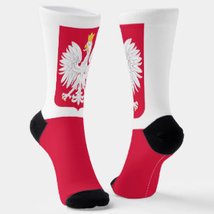 Poland Flag Socks
