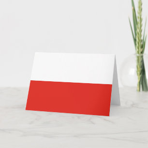 Poland flag thank you card