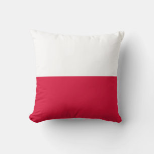 Poland Flag Throw Pillow