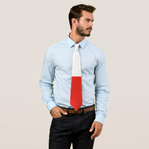Poland flag tie