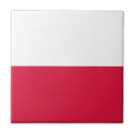 Poland Flag Tile<br><div class="desc">Patriotic flag of Poland.</div>