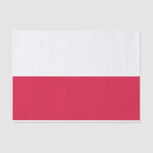Poland Flag Tissue Paper (Front)