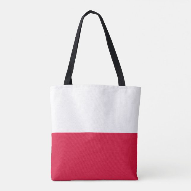 Poland Flag Tote Bag (Back)