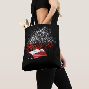 Poland flag tote bag